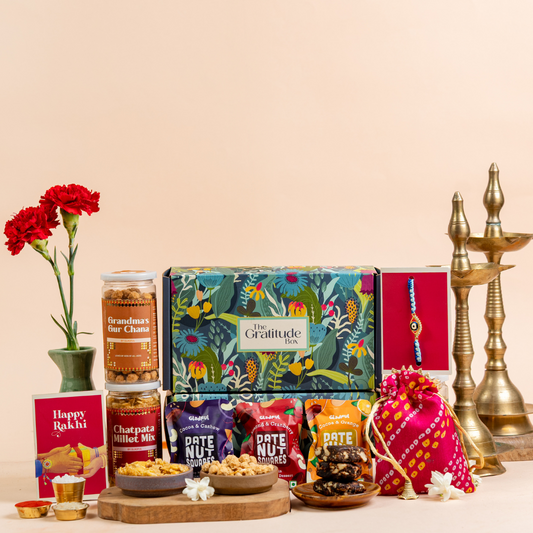 Festive Delights Rakhi Gift Box - 9 Products