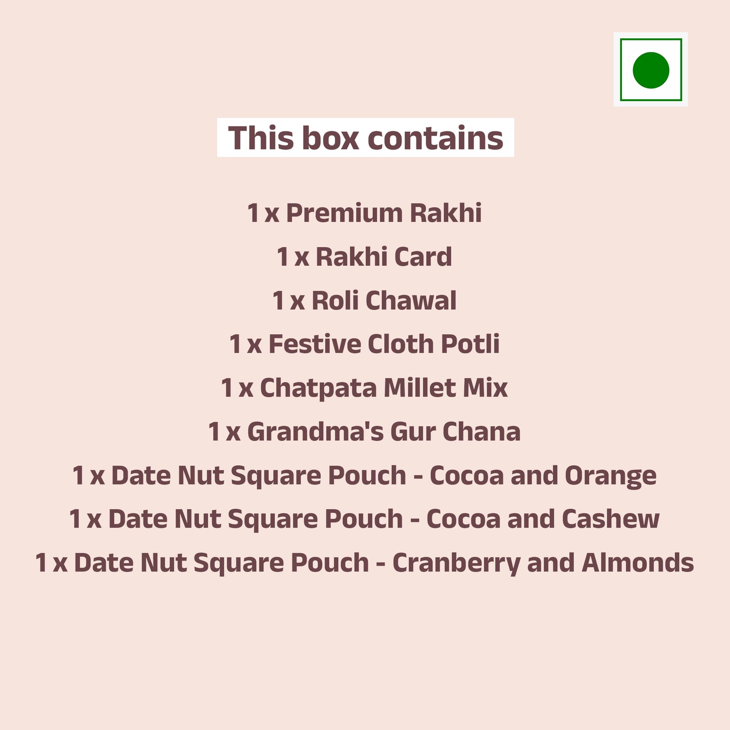 Wholesome Wishes Rakhi Gift Hamper - 9 Products