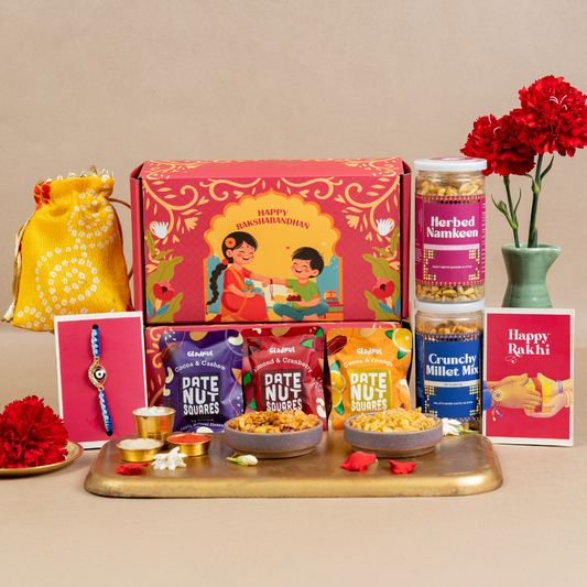 Dil ka Dhaaga Rakhi Gift Box - 9 Products