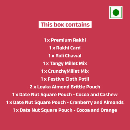 Pyaar ka Pitaara Rakhi Gift Hamper - 11 Products