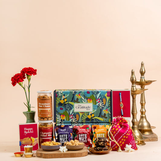 Festive Delights Rakhi Gift Box - 9 Products