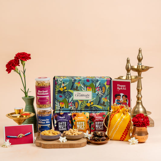 Phoolon ki Mehek Rakhi Gift Hamper - 9 Products