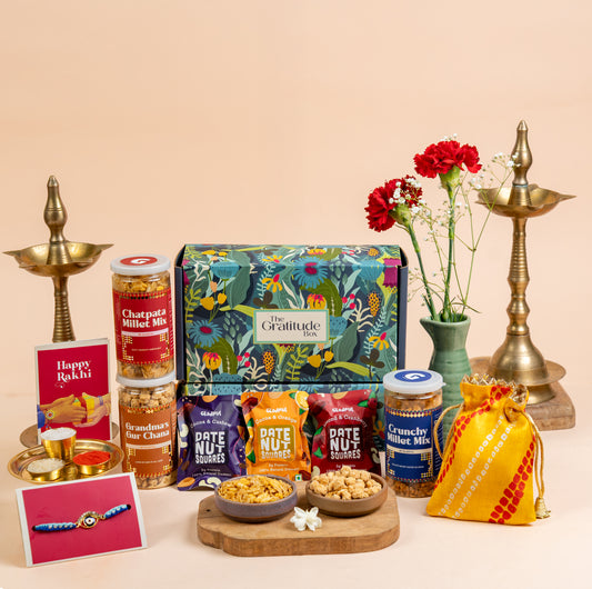 Healthy Delights Rakhi Gift Hamper - 10 Products