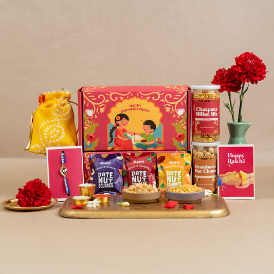 Rishton ka Tohfa Rakhi Gift Box - 9 Products