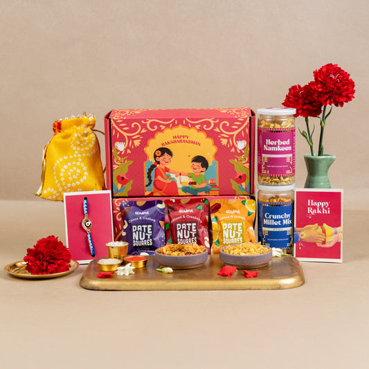 Dil ka Dhaaga Rakhi Gift Box - 9 Products