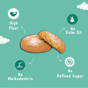 Coconut Protein Cookies Made with Wholewheat Atta & Butter - Pack of 3