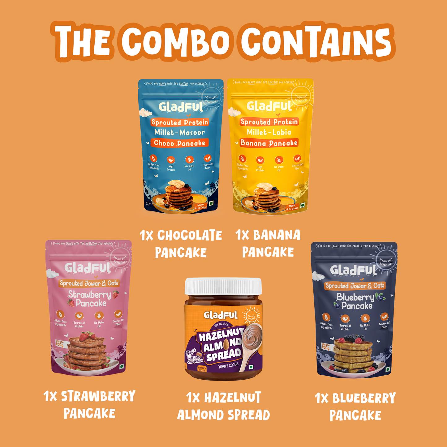 Pancake Lover's Variety Pack - 5 Units | 900gms