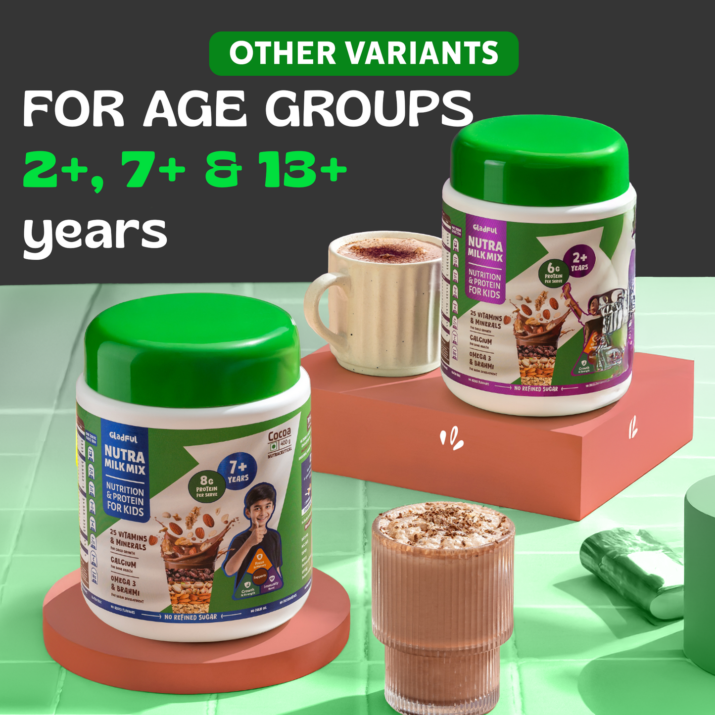 NutraMilk Mix Zero Refined Sugar Milk Mix for Teenagers - 400gms | Protein Milk Mix for Teenagers