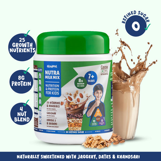 NutraMilk Mix 7+ yrs | Chocolate | High Protein | No Refined Sugar (400g)