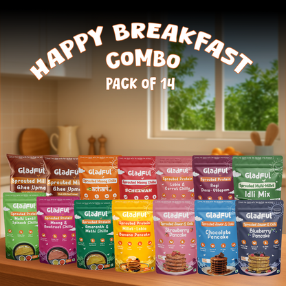 Happy Breakfast Combo - 14 Packs | 2520gms