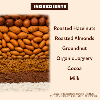 Gladful Hazelnut Almond Spread - Zero Palm Oil (300g)