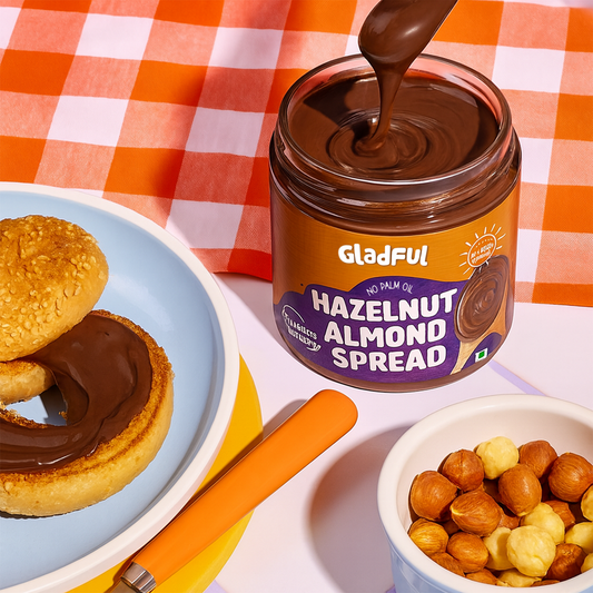Gladful Hazelnut Almond Spread - Zero Palm Oil (300g)
