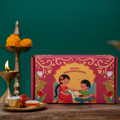 Rishton ka Tohfa Rakhi Gift Box - 9 Products