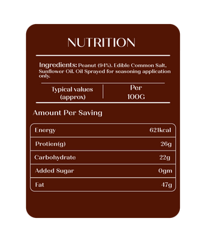 Roasted Salted Peanuts- 130 gms ( One jar)