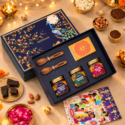 Gladful Mithaas Blue Diwali Gift Box