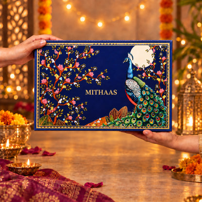 Gladful Mithaas Blue Diwali Gift Box