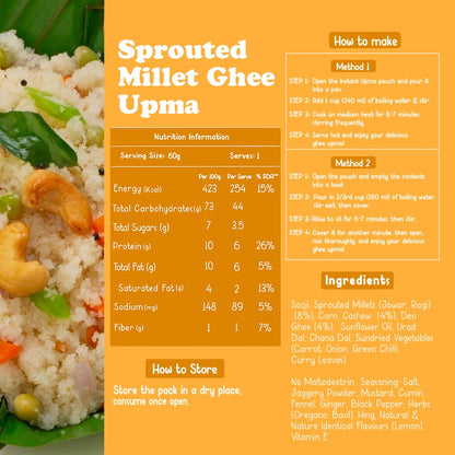 Ghee Millet Upma - 1 Pack ( Free Gift )