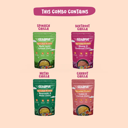Gladful Chilla Feast Combo - 4 Packs