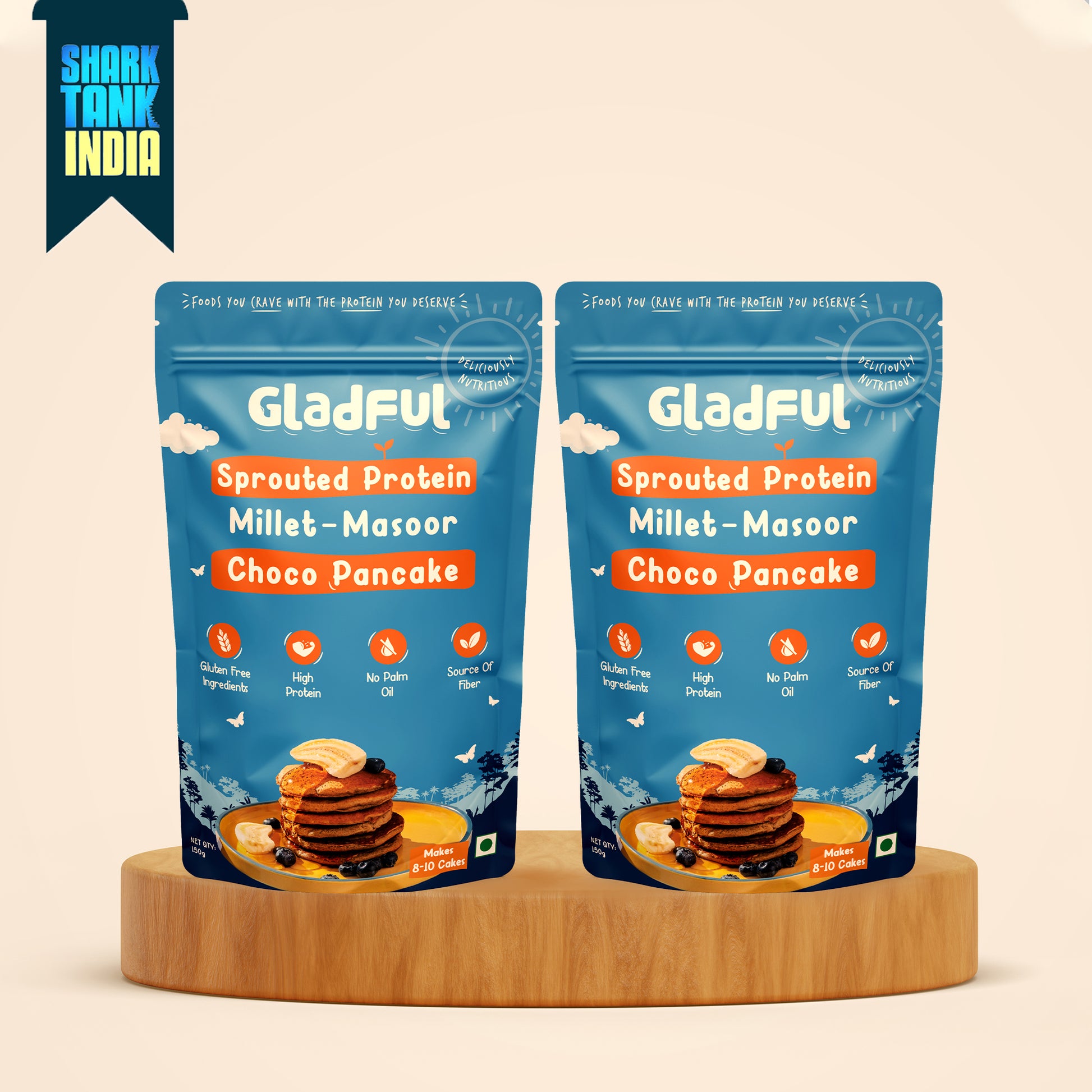 Choco Pancake Mix with sprouted Millets and Lobia Masoor Protein - Pack of 2