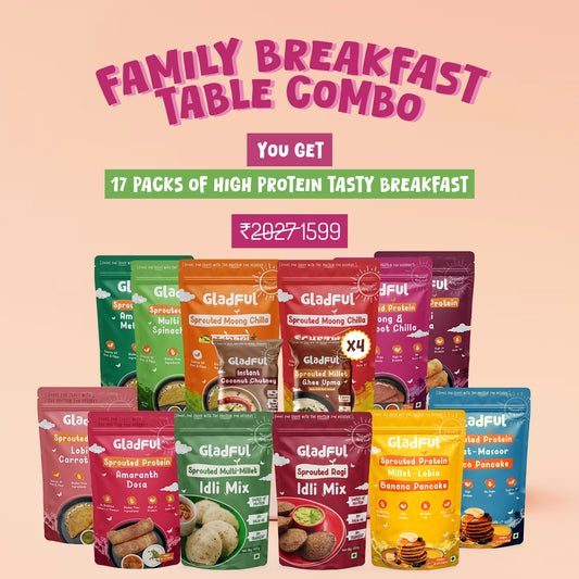 Family Breakfast Combo - Buy Once Breakfast sorted for a Month - 17 Packs