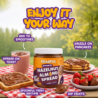Healthy chocolate spread serving ideas for kids with toast pancakes fruits and snacks