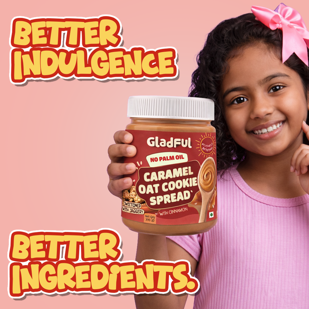 Kids caramel oat cookie spread with better indulgence and better ingredients