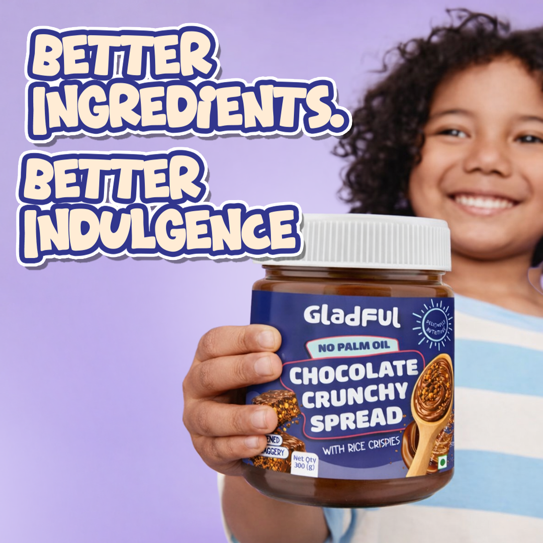 Kids enjoying chocolate crunchy spread made with better ingredients and rich taste