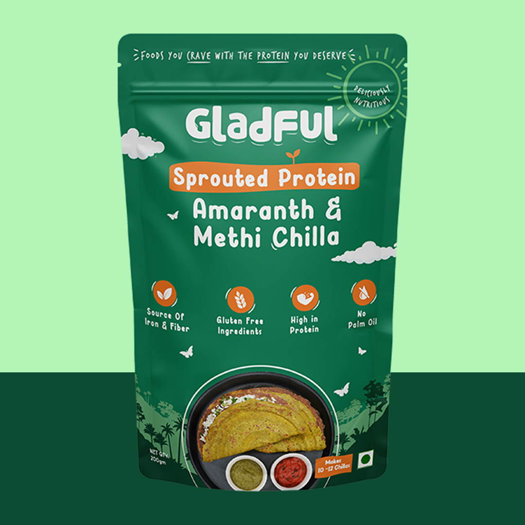Sprouted Chilla Methi Moong and Amaranth Instant Mix