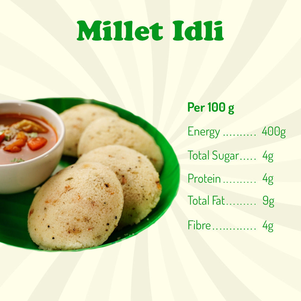 Ragi Instant Idli Mix and Multi-Millet Idli Mix - Pack of 2*400gms