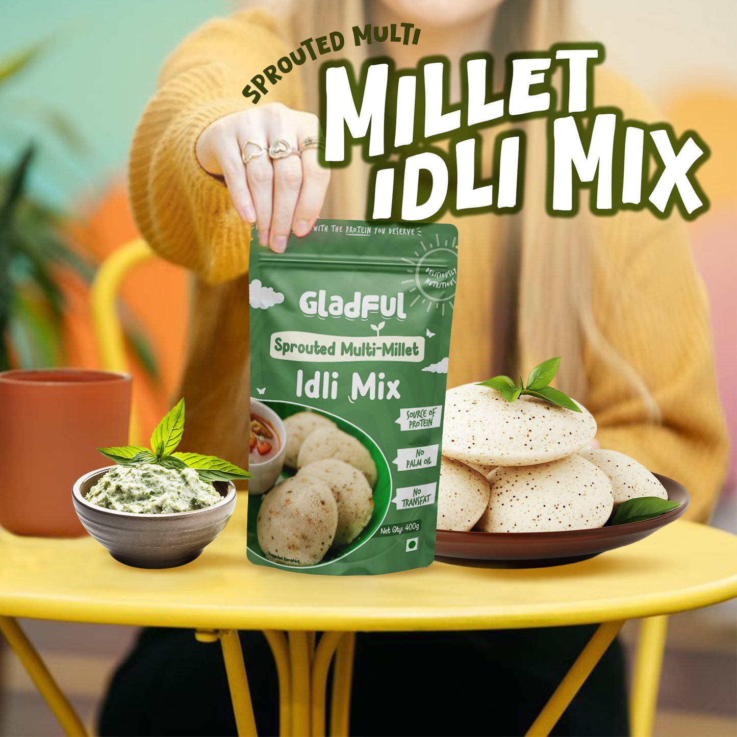 Sprouted Multi - Millet Instant Idli Mix - 400gms