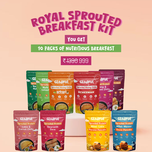 Gladful Royal Sprouted Breakfast Kit - 10 Packs