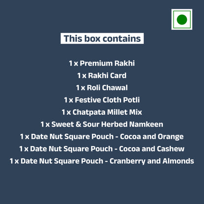 Phoolon ki Mehek Rakhi Gift Hamper - 9 Products