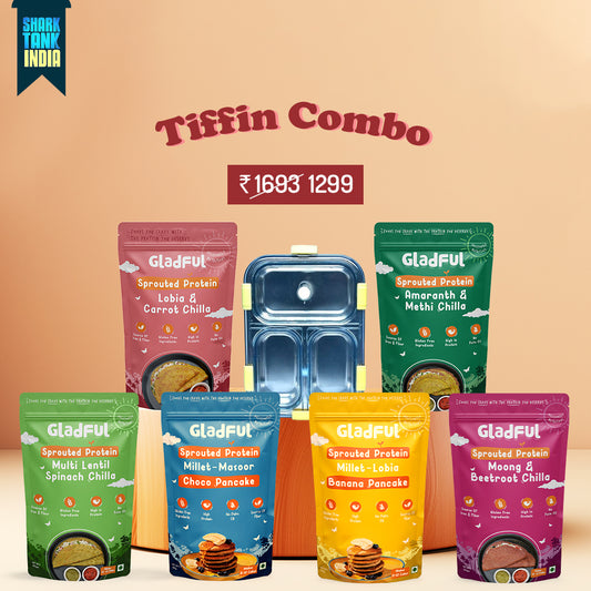 Bestseller Tiffin Combo - 6 Packs + 1 Spill-proof Premium Steel Tiffin worth ₹799