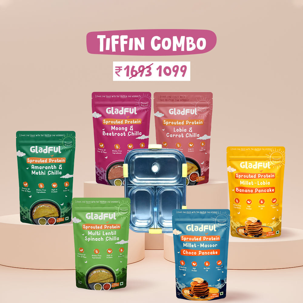 Bestseller Tiffin Combo - 6 Packs + 1 Spill-proof Premium Steel Tiffin worth ₹799