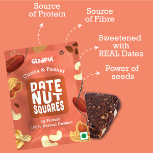 Date Nut Squares - Cocoa and Peanut
